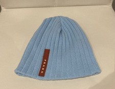 Prada Pale Blue Knitted Beanie