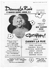 Magazine Advert Danny La Rue