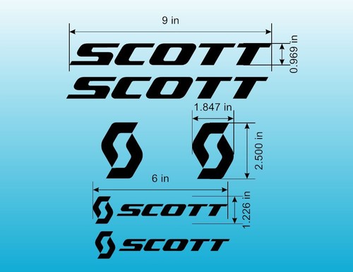 Custom scott bikes frame - frame, decal