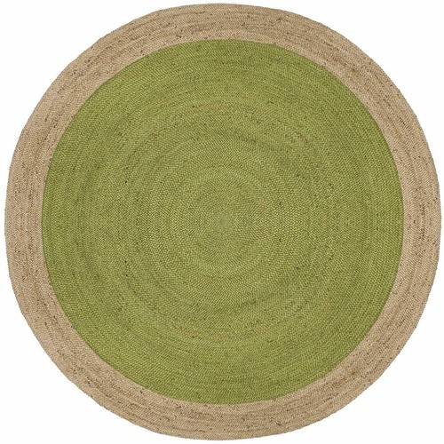 Jute rug round handmade 100 - jute,