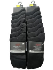 ex next mens socks cotton rich 14 pairs black size 9-11