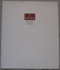 1990 Rover 800 series Brochure