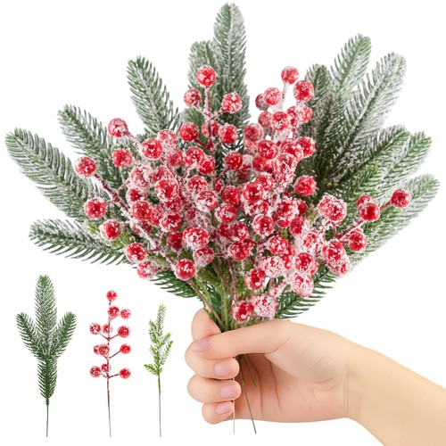 Artificial red berries - 72,
