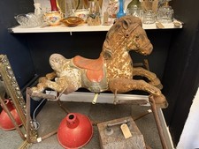 vintage rocking horse for