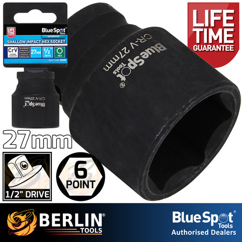 27mm shallow impact socket - 27mm,
