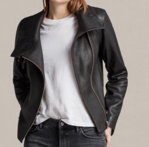 Allsaints leather bales moto - leather,
