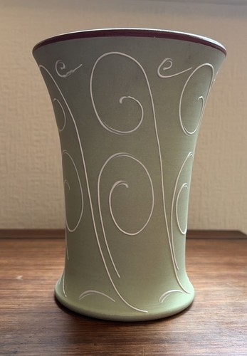 Denby stoneware vase green - vase,,