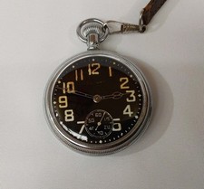 WW1 Era Military Pocket Watch With Broad Arrow Mark ~ Waltham mass ~ Working...