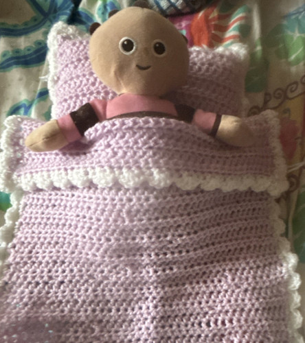 Handmade crochet doll bedding - crochet,