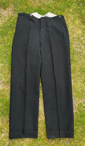 Vintage black morning stripe - black,
