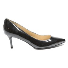 GUESS Womens Classic Black Leather Court Shoes UK 5 Elegant Formal Wear