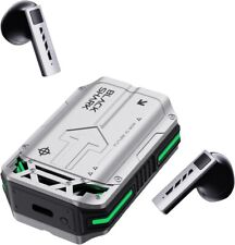 Black Shark T11 Wireless Earbuds, Bluetooth 5.3 Headphones Touch Control, Grey