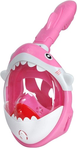 Kids pink snorkel full face - pink,