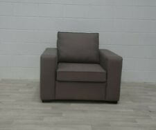 Bespoke George Smith style square extra wide chair in Andrew Martin Grey linen