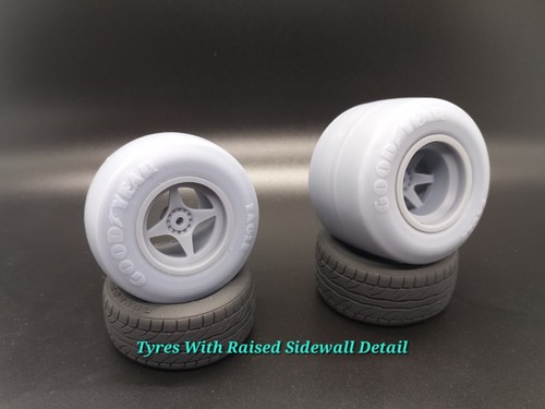 Fondmetal wheels slick - 1/12, &