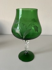 Vintage green large glass - vintage,