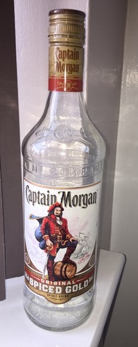 Empty clear glass bottle - clear,