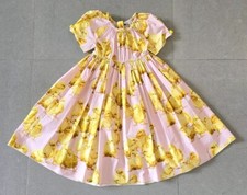 Dolce And Gabbana Little Girl Size 3 Dress Pink with Yellow Baby Chicks