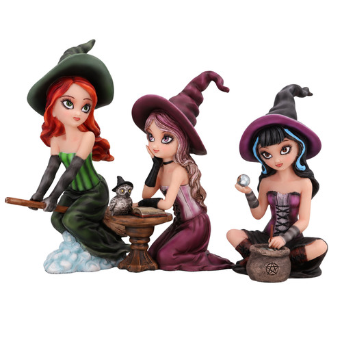 Witch figurines gothic - witch,
