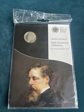 2012 Royal Mint UK Brilliant Uncirculated £2 Coin Charles Dickens Sealed