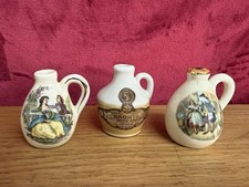 VINTAGE ORLANDO CHERRY BRANDY MINIATURE LIQUEUR BOTTLES + BRONTË YORKSHIRE x 3