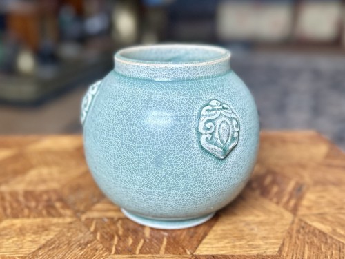 Vintage korean celadon crackle - celadon,