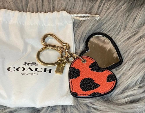 Coach leather double - leather, heart