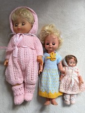 Vintage doll bundle old - doll, x3