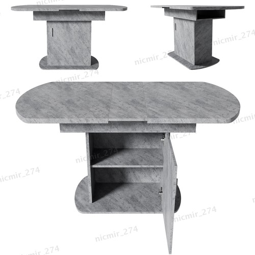Extendable dining table oval - extendable,