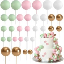 20Pcs Balls Cake Topper