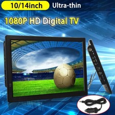 10/14" Digital Portable 1080P HD TV Freeview HDMI Digital Television Car Player