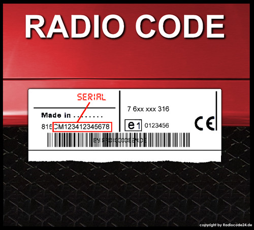 Radio code fits bosch - code,