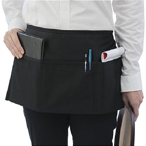 Black short waist apron for - short,