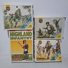 4x AIRFIX HO/OO 1:76 - HIGHLANDER INF. WWII EIGHTH - BRITISH & U.S. MARINES SETS