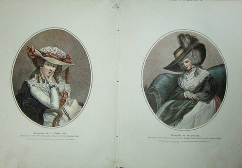 Old antique print - old,