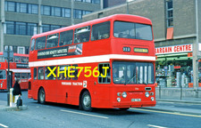 Original Kodak Bus slide XHE756J-Yorkshire Traction-756-Daimler CRG6LXB-Park Roy