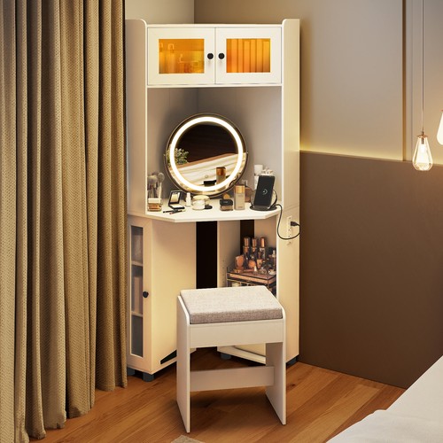 Table with mirror lights - table, &