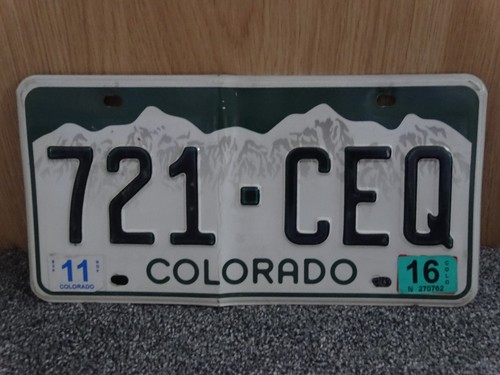 Colorado 721 ceq - colorado, plate