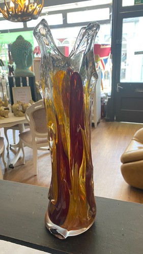 Mdina large art glass vase - mdina,