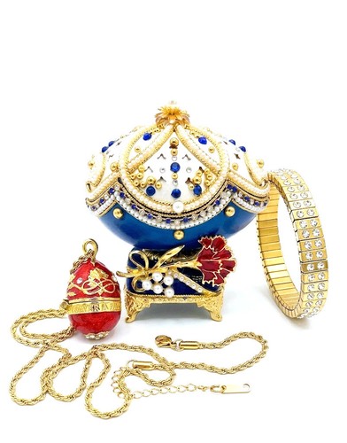 1991 fabergé egg trinket - fabergé,