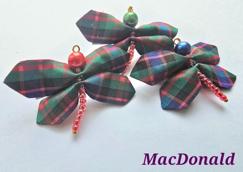 Scottish tartan rosette - scottish,