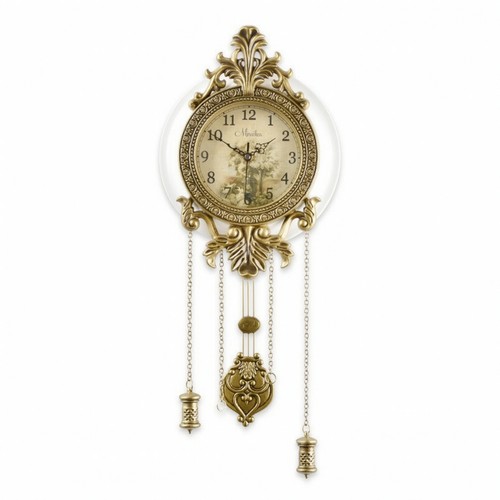 Wall clock with - wall, pendulum