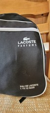 Lacoste Parfums L.12.12 Noir Backpack Holdall Duffle Bag Black White Travel 