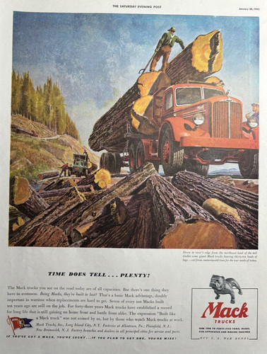 1943 mack trucks wwii era - mack,