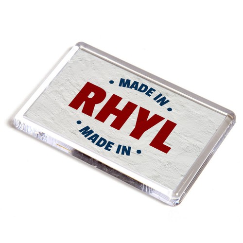 Fridge magnet made in rhyl - magnet,