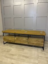 Made.com Kilby Wide TV Stand, Light Mango Wood and Glass - New