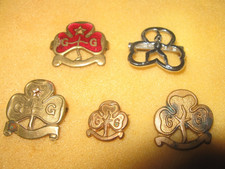 5 RARE OLD GIRL GUIDES ENAMEL