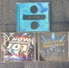 cd bundle ( the greatest showman , ed sheeran divide , now 101.