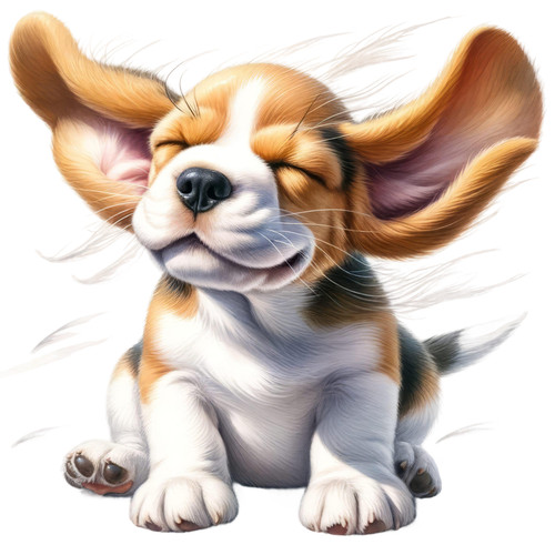 Cute beagle dog vinyl - cute, sticker