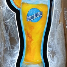 Blue Moon Beer Glass Shaped